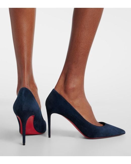 Christian Louboutin Blue Kate Suede Pumps