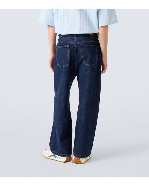 Jeans A Vita Media Con Gamba A Botte di Loewe in Blue da Uomo