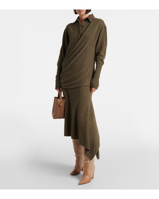 Gianvito Rossi Natural Leather-Trimmed Knee-High Boots