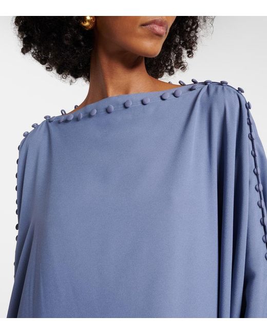 Taller Marmo Women's Blue Crepe Maxi Dress - www.disolcolor.com