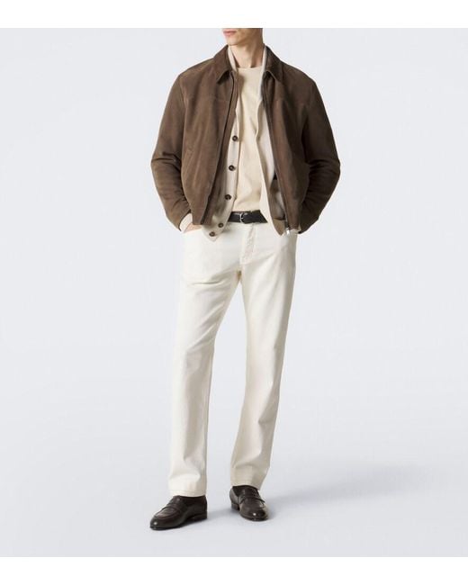 Brioni White Meribel Slim Jeans for men