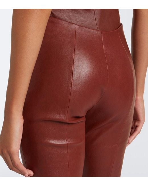 Stouls Gege Leather Flared Pants