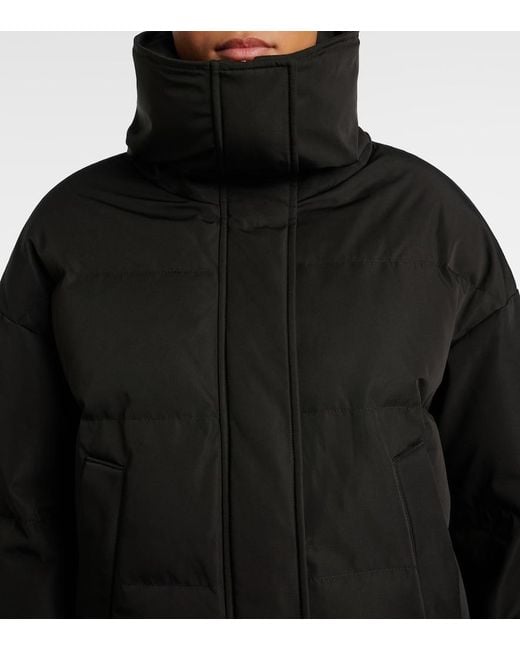 Yves Salomon Black Doudoune 60Cm Ski Jacket