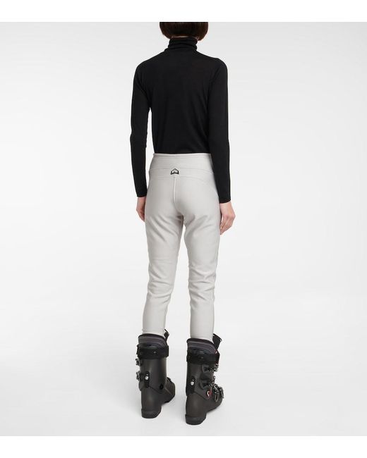 Jet Set Gray Pegaso High-Rise Slim Ski Pants