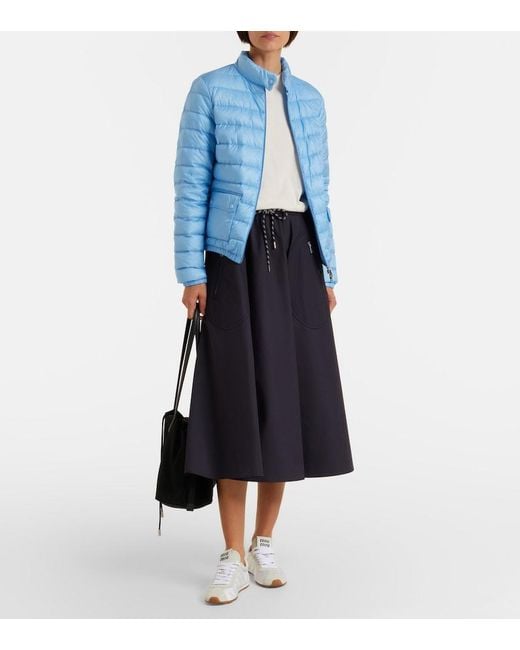 Moncler Blue Lans Quilted Down Jacket