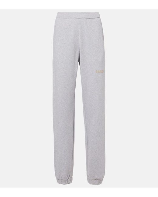 Pantalones Deportivos Fern De Algodon The Attico de color Gray