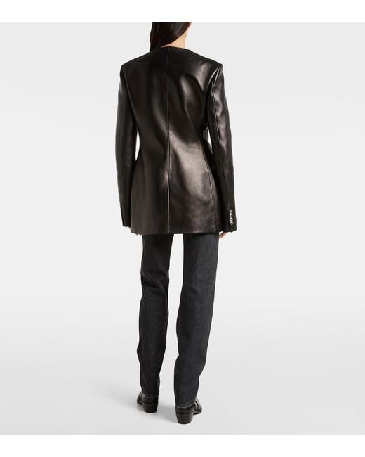 Khaite Black Naran Leather Jacket