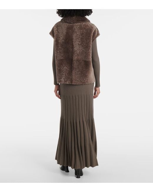 Joseph Brown Reversible Shearling And Leather Vest