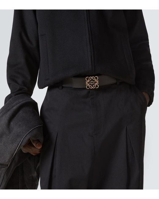 Loewe Wendbarer Guertel Anagram Aus Leder in Metallic für Herren
