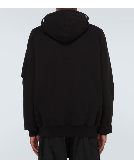 Rick Owens Black Cotton Bomber Jacket for men