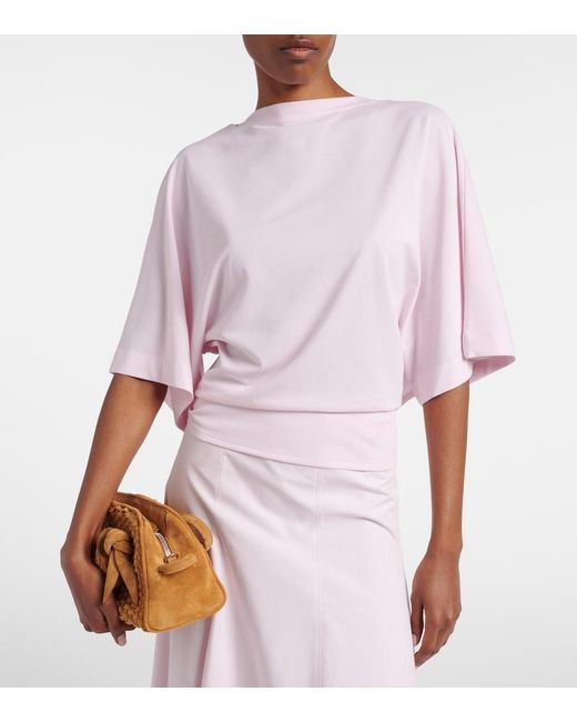 Jacquemus Pink Moisson Oversized Open-Back Jersey T-Shirt