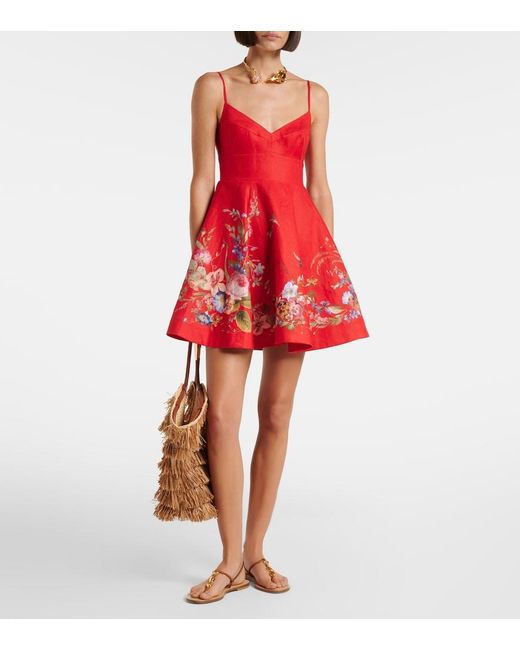 Zimmermann Red Short Dresses