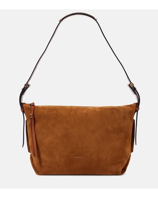 Borsa A Spalla Leyden Small di Isabel Marant in Brown