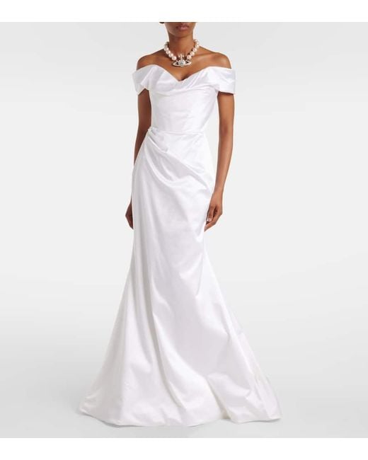 Robe De Mariee Nova Cora En Satin Vivienne Westwood en coloris White