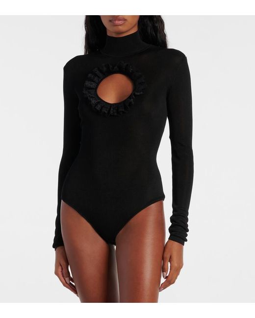 Self-Portrait Black X Chistopher Kane Body Mit Spitze