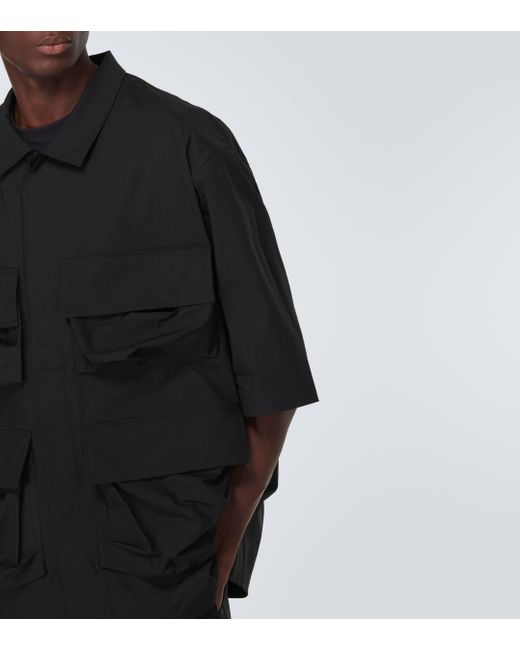 Y-3 Black Cotton-blend Shirt for men