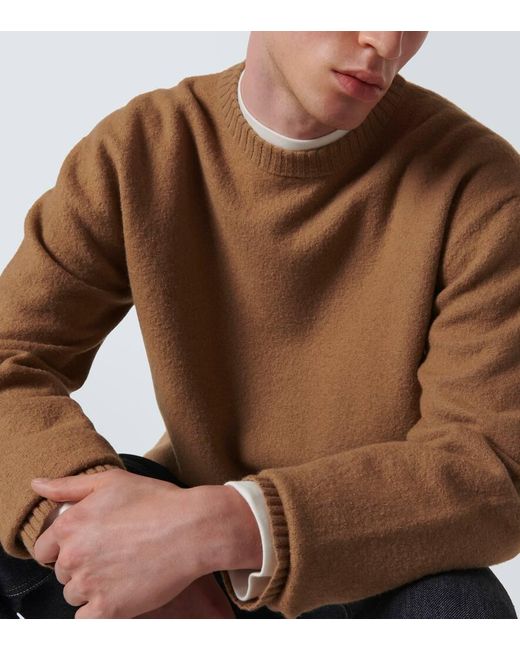 Pullover in lana di Jil Sander in Brown da Uomo