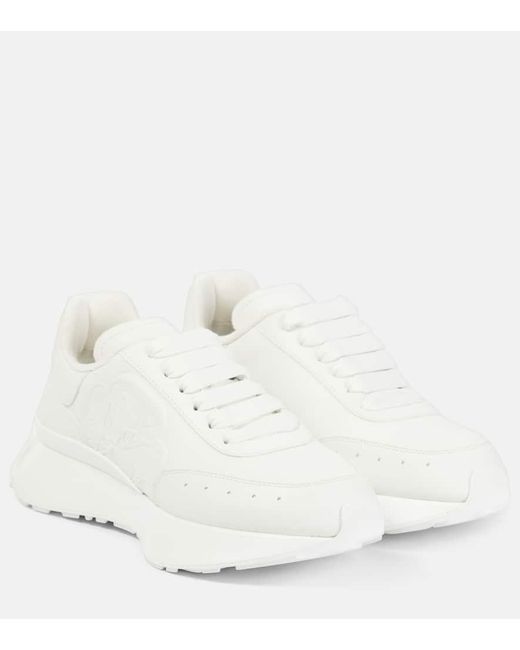 Zapatillas de piel Alexander McQueen de color White