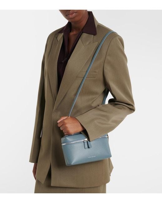 Victoria Beckham Blue Vanity Leather Vanity Bag