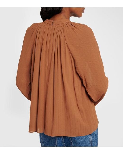 Joseph Brown Garcia Draped Blouse