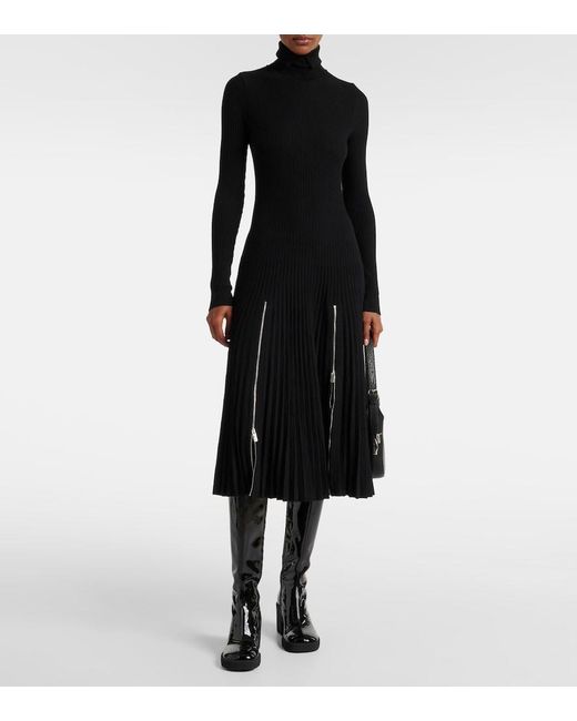 Burberry Black Turtleneck Dress