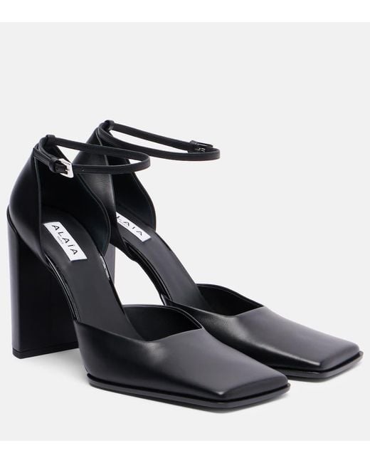 Alaïa Black Verzierte Pumps Aus Leder
