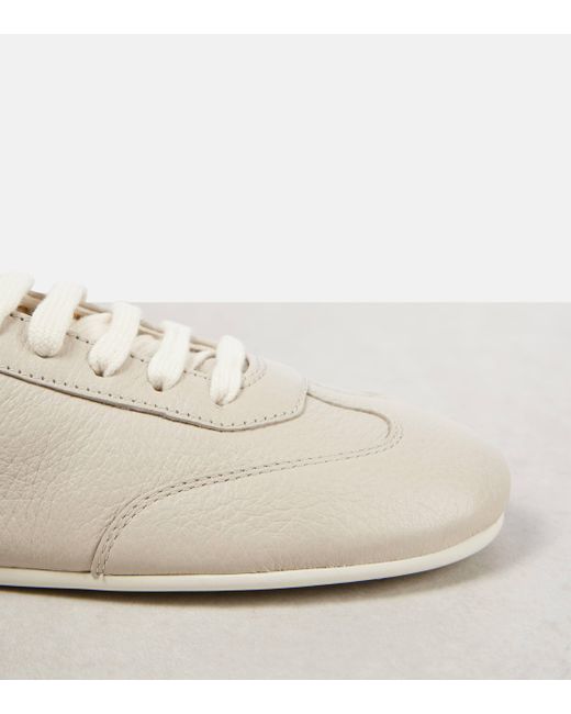 Prada White Leather Sneakers