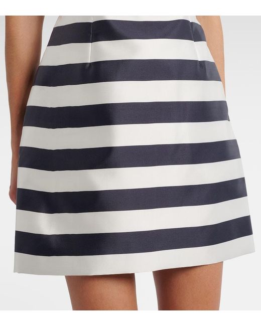 Rebecca Vallance Blue Ariadne Striped Minidress