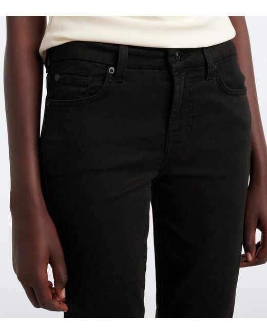 7 For All Mankind Black Kimmie Slim Jeans