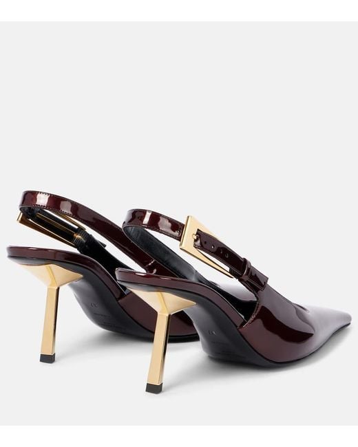 Escarpins Lee 75 En Cuir Verni Saint Laurent en coloris Red