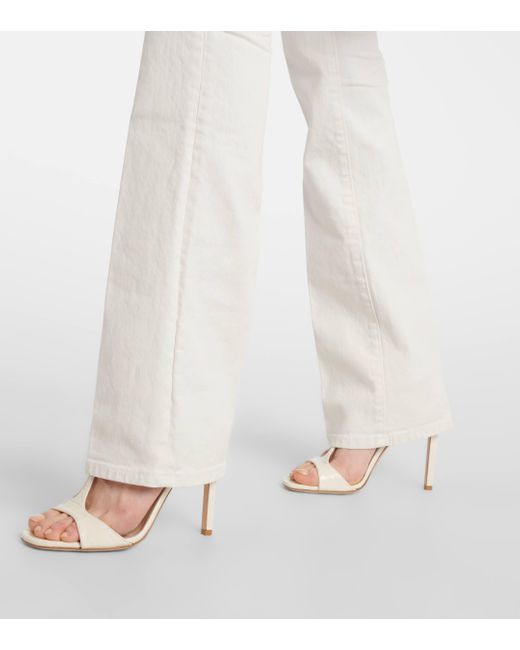 Jean flare a taille haute Tom Ford en coloris White