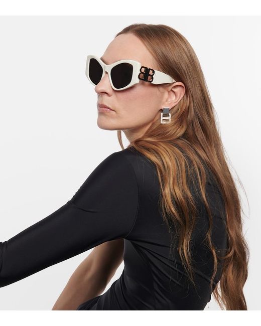 Balenciaga Gray Dynasty Rectangular Sunglasses