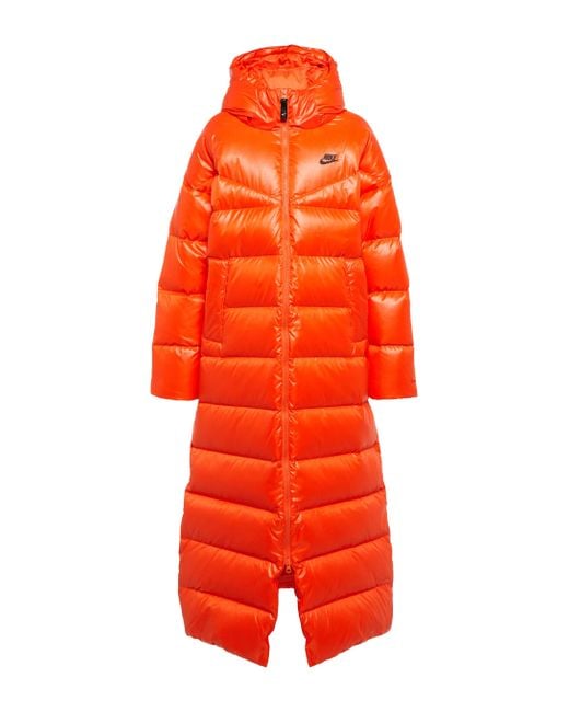 Nike Orange Therma-fit Down Coat