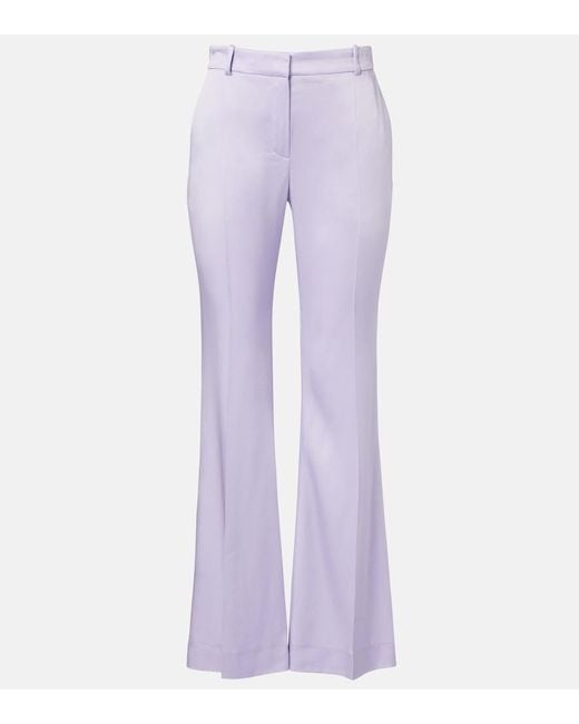 Nina Ricci Purple Flared Pants