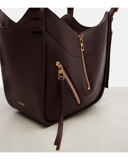 Loewe Brown Flip Hammock Bag