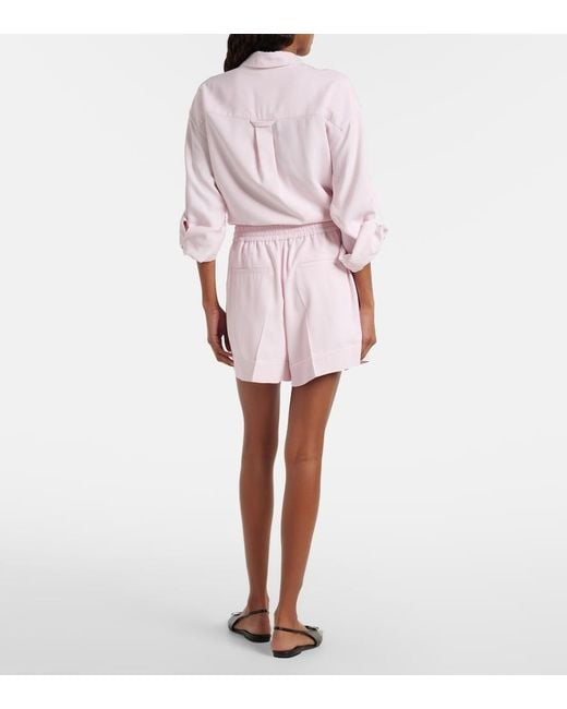 Sportmax Pink Crespo Shorts