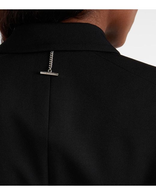 Alexander McQueen Black Jacke Aus Wolle