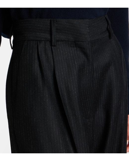 Blazé Milano Black Fox Wool Straight Pants