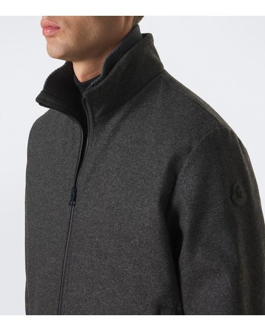 Moncler Black Limberl Flannel Down Jacket for men