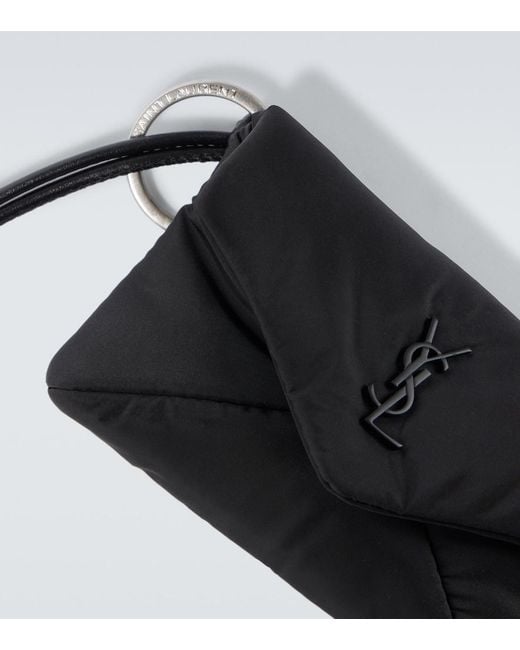 Saint Laurent White Fabric Crossbody Mini Bag for men