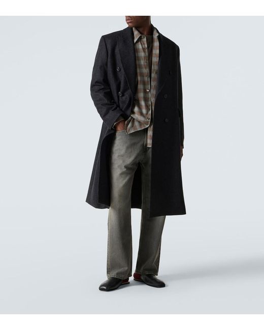 Our Legacy Gray Third Cut Faded Straight Jeans for men