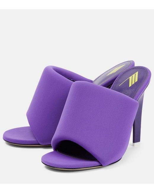 The Attico Purple Rem Mules