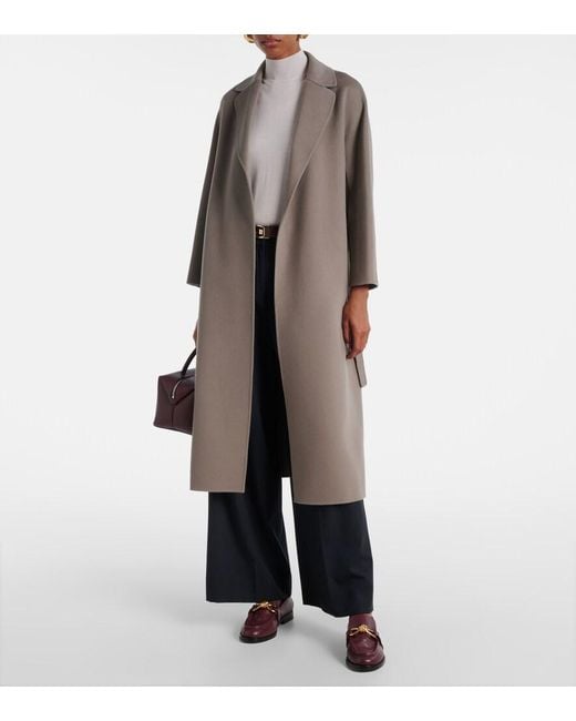 Max Mara Brown Esturia Virgin Wool Coat