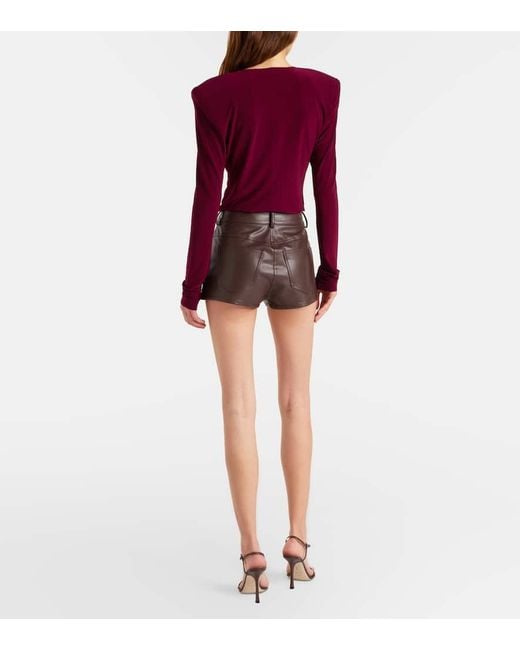 Short A Taille Haute Norma Kamali en coloris Brown