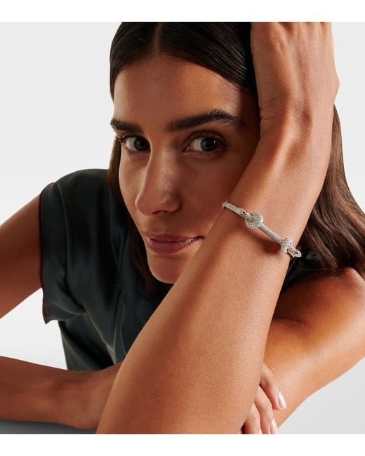 ANANYA Metallic Chakra Icon 18Kt Bracelet With Diamonds And Quartz