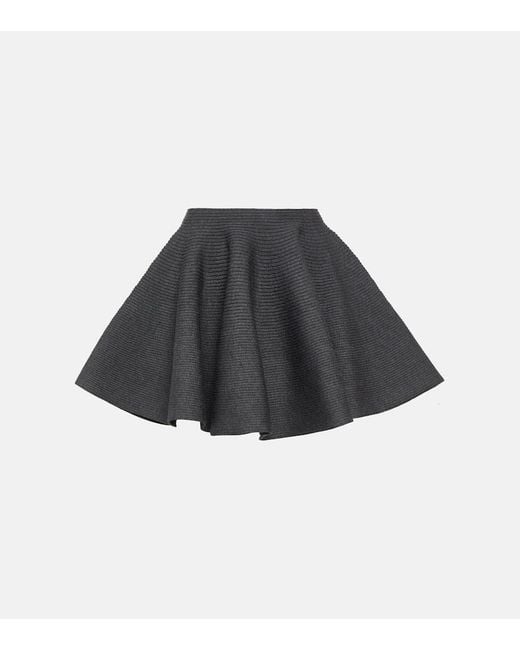 Alaïa Gray Mini Skirt
