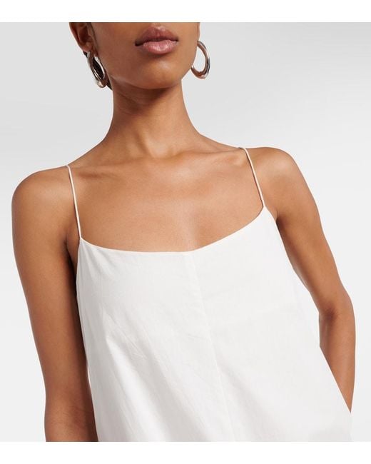 Faithfull The Brand White Anais Cotton Maxi Dress