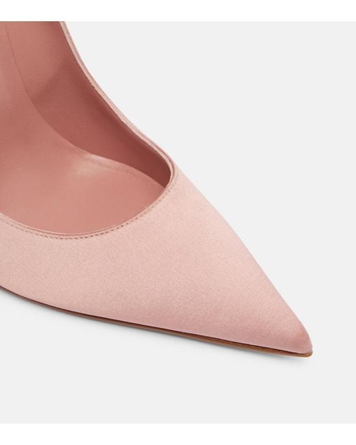 Christian Louboutin Pink Miss Z 120 Crepe Satin Pumps