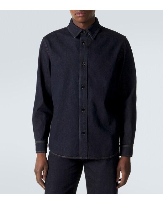 Burberry Blue Denim Shirt for men