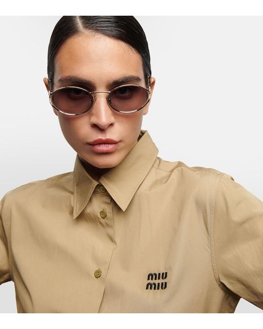 Miu Miu Multicolor Round Sunglasses